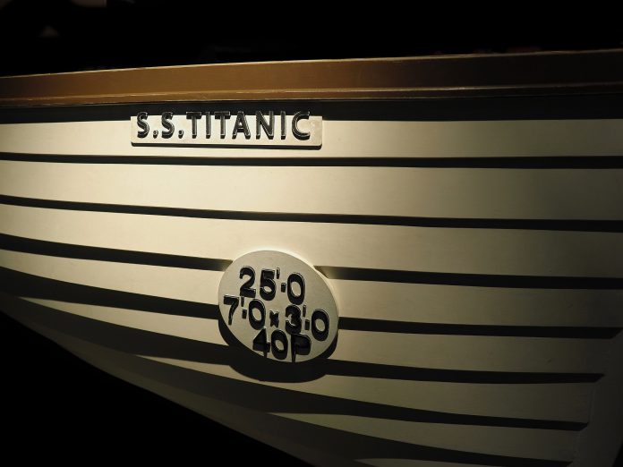 Uno de los 16 botes salvavidas del Titanic.
